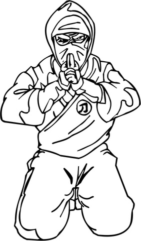 Ninja (Shinobi) Coloring Page